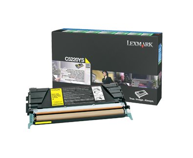 Lexmark C52x, C53x 3K gele retourprogr. tonercartridge De Lexmark C522n en C524 tonercartridge geel standaard capacity 3, met toner nummer Lexmark C5220YS, is een betrouwbare keuze voor