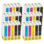 Deze alternatieve spaarset 30 Epson T0711 T0714 biedt een voordelige voorraad aan zwarte en kleurencartridges voor diverse Epson printers. Ideaal