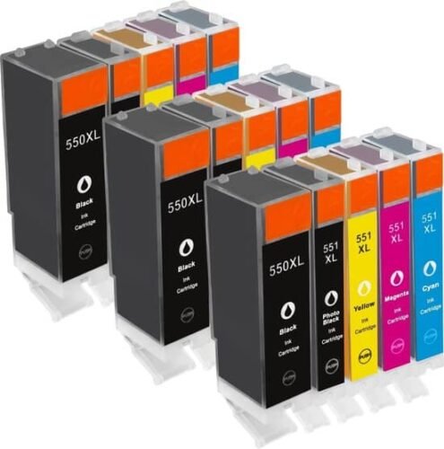 Het alternatieve spaarset 15 patronen voor Canon PGI550 CLI551 is een voordelige en betrouwbare keuze voor haarscherpe afdrukken in diverse