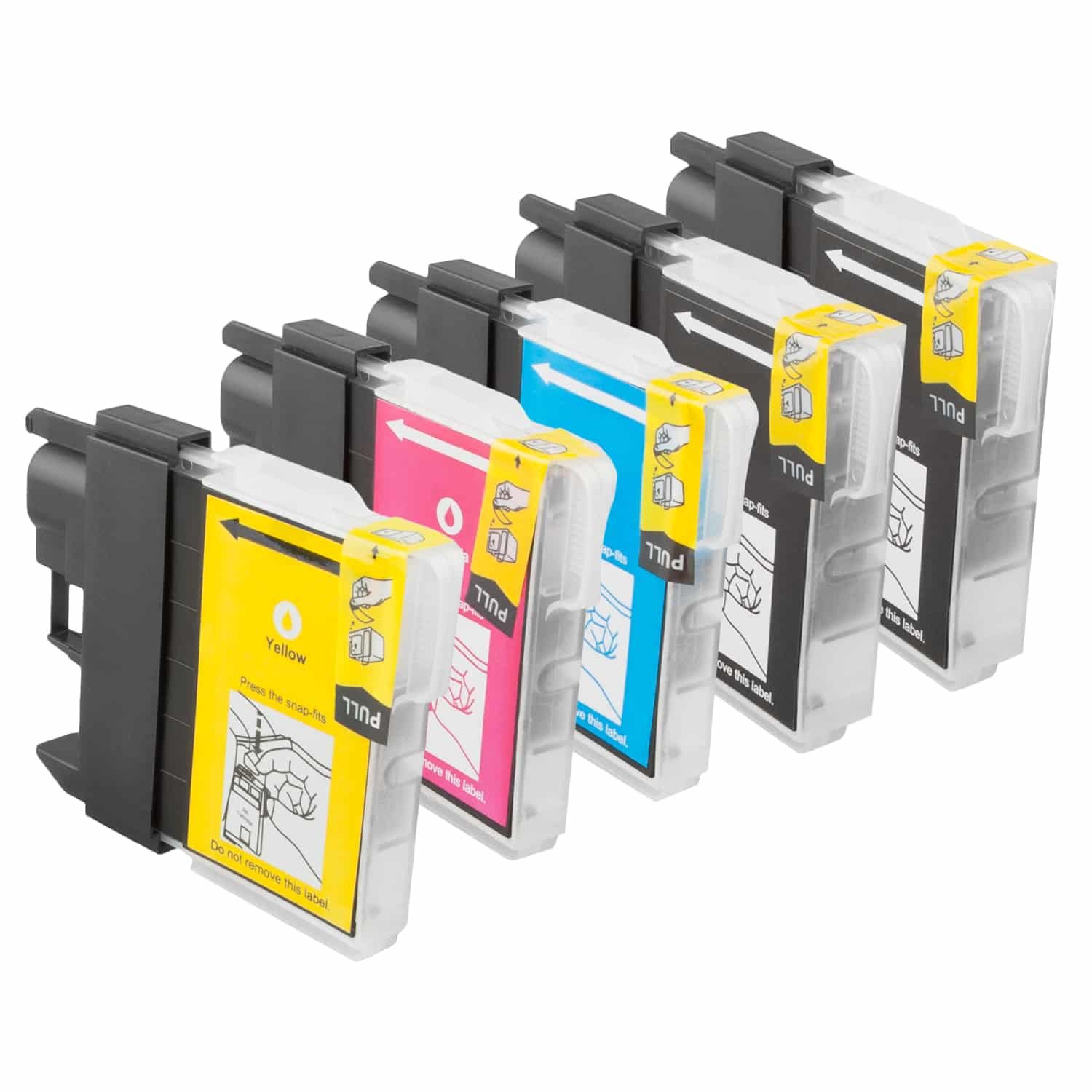 Alternatief voor Brother LC 1100 multipack XL voor DCP printers De Spaarset 5 Brother LC 1100 Multipack XL biedt een voordelige en betrouwbare oplossing als alternatief voor originele Brother LC1100