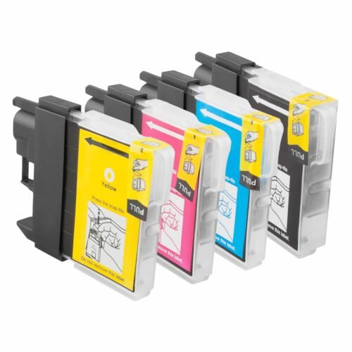 De Spaarset 4 Brother LC 1100 Multipack XL is een voordelig alternatief voor Brother LC1100 in zwart, cyaan, magenta en