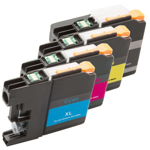 De spaarset 4 Brother LC121 LC123 biedt een voordelig alternatief voor Brother LC123- en LC121-inktcartridges en is geschikt voor diverse