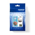 Deze Brother LC424VAL inktcartridge is geschikt voor de Brother DCPJ1200W en levert betrouwbare afdrukken in CMYK. Met een capaciteit tot