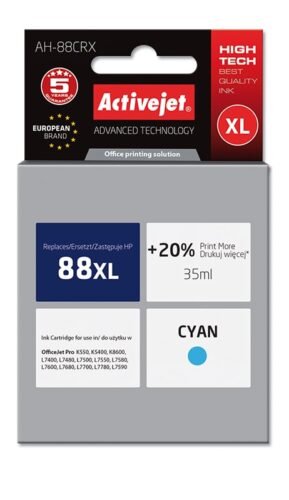 De alternatieve HP nr 88 blauw printkop (C9391A) is een betrouwbare keuze voor diverse HP OfficeJet Pro-printers. Deze compatibele printkop