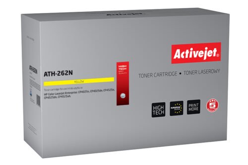 Het alternatief voor HP CE262A geel is een betrouwbare keuze voor scherpe, heldere afdrukken in diverse HP Color LaserJet-printers. Deze