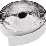 Klittenband velcro zelfklevend wit van 2,5 cm breed en 5 meter lang is een praktische set van lusband en haakband