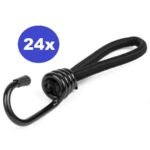 Ontdek 24 x spanelastieken enkele haak 6 mm 25 cm: compacte en stevige elastieken die ideaal zijn voor het snel