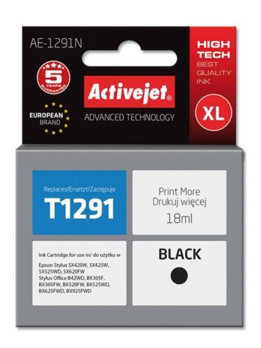 Op zoek naar een alternatief voor Epson T1291 XL black? Deze printkop is een geschikt en voordelig alternatief voor diverse