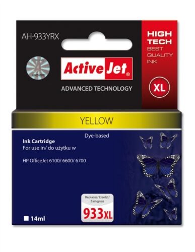 Dit alternatief voor HP nr. 933 XL geel is een betrouwbare keuze voor diverse HP OfficeJet printers en levert heldere,
