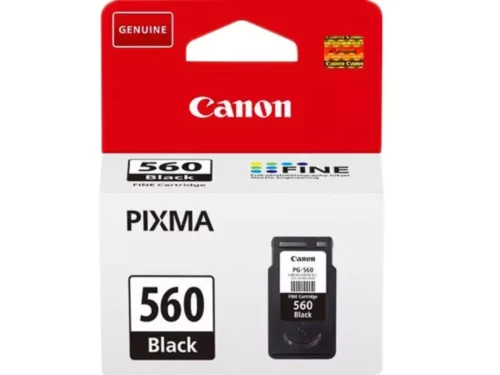 De CANON PG-560 inktcartridge zwart zorgt voor scherpe, diepzwarte afdrukken en betrouwbare prestaties voor dagelijks thuis- en kantoorgebruik. Met een