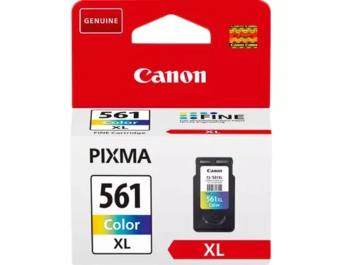 De Canon CL-561XL kleuren-inktcartridge is een originele high-capacity XL-cartridge voor Canon PIXMA-printers, ideaal voor langer en zorgeloos printen van documenten,