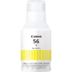 De CANON GI-56Y MAXIFY GX inktfles in geel levert tot 14.000 pagina’s aan scherpe, heldere afdrukken met originele Canon-kwaliteit. Ideaal