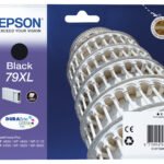 De Epson Tower of Pisa Singlepack Black 79XL DURABrite Ultra Ink is een zwarte inktcartridge met hoog rendement voor scherpe,