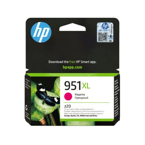 De HP 951XL originele high-capacity magenta inktcartridge levert heldere, betrouwbare afdrukken met een hoge capaciteit van tot wel 1500 pagina’s.