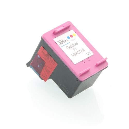 De HP 304XL originele drie-kleuren inktcartridge is een hoogwaardige XL-patroon met pigmentgebaseerde inkt voor scherpe kleuren en een opbrengst tot