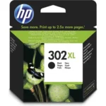 De HP 302XL originele high-capacity zwarte inktcartridge levert scherpe, heldere afdrukken en gaat tot 430 pagina’s mee. Deze zwarte inktcartridge