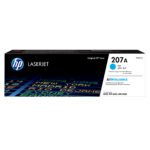 De HP 207A originele cyaan LaserJet tonercartridge levert heldere, scherpe cyaanafdrukken tot 1250 pagina’s. Deze cartridge is geschikt voor diverse