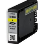 De Canon 9195B001 gele kleureninkt is een pigmentgebaseerde inktcartridge met een opbrengst tot 1020 pagina’s, ideaal voor scherpe en duurzame