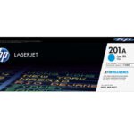 De HP 201A originele cyaan LaserJet tonercartridge levert heldere, professionele afdrukken en is geschikt voor diverse Color LaserJet Pro-printers. Met