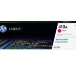 De HP 410A originele magenta LaserJet tonercartridge levert scherpe, levendige afdrukken en heeft een capaciteit tot 2300 pagina’s. Deze cartridge
