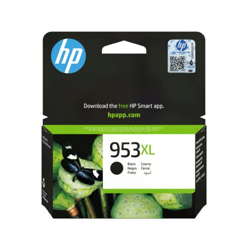 De HP 953XL originele high-capacity zwarte inktcartridge levert scherpe, duurzame afdrukken met een hoge paginaopbrengst van tot wel 2000 pagina’s.