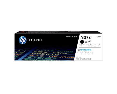 De HP 207X originele high-capacity zwarte LaserJet tonercartridge levert scherpe, betrouwbare afdrukken en gaat tot 3150 pagina’s mee. Deze zwarte