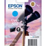 De Epson Singlepack Cyan 502 Ink levert heldere cyaanprints met een normaal rendement van 165 pagina’s, ideaal voor dagelijks gebruik.