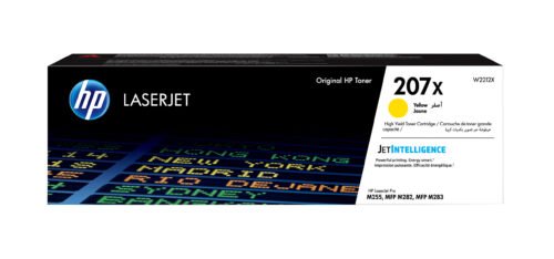 De HP 207X originele high-capacity gele LaserJet tonercartridge levert tot 2450 pagina’s aan heldere, levendige afdrukken. Deze gele toner is