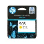 De HP 903 originele gele inktcartridge levert betrouwbare, heldere afdrukken met pigmentinkt en een rendement tot 315 pagina’s. Deze enkele