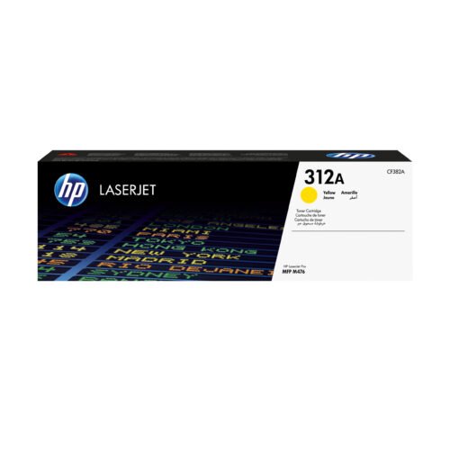 De HP 312A gele LaserJet tonercartridge levert tot 2700 pagina’s en zorgt voor heldere, levendige gele afdrukken. Deze toner is