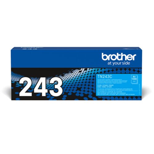 De Brother TN-243C is een cyaan kleurentoner met een opbrengst tot 1000 pagina’s, ideaal voor heldere en consistente afdrukken. Deze