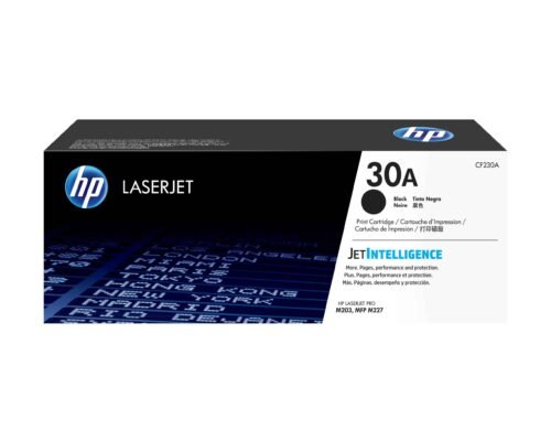 De HP 30A originele zwarte LaserJet tonercartridge levert scherpe, professionele afdrukken en is goed voor tot 1600 pagina’s. Deze zwarte
