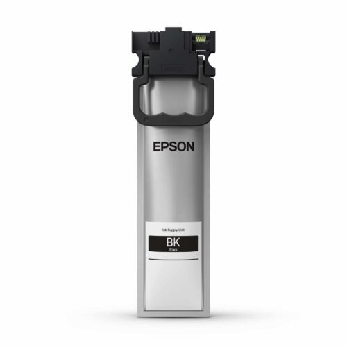 De Epson WF-C5xxx Series Ink Cartridge XL Black biedt betrouwbare, zwarte pigmentinkt met hoog XL-rendement voor scherpe afdrukken en tot