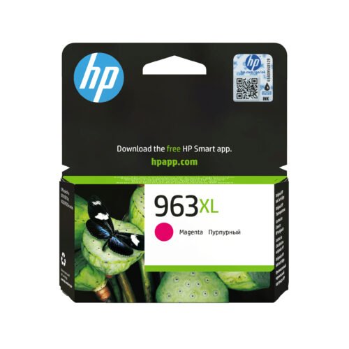 De HP 963XL originele high-capacity magenta inktcartridge levert tot 1600 pagina’s en zorgt voor levendige, consistente afdrukken. Deze cartridge is