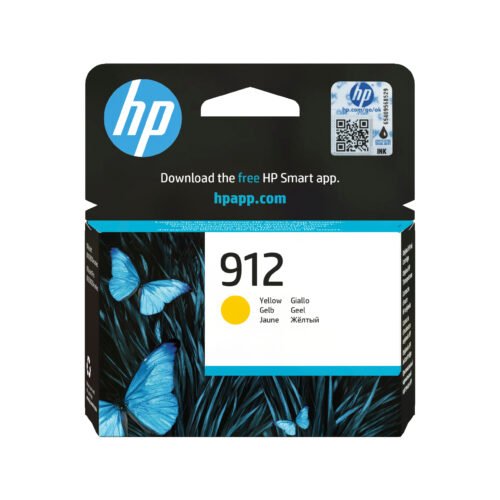 De HP 912 originele gele inktcartridge levert heldere, betrouwbare afdrukken en gaat tot 315 pagina’s mee. Deze cartridge is geschikt