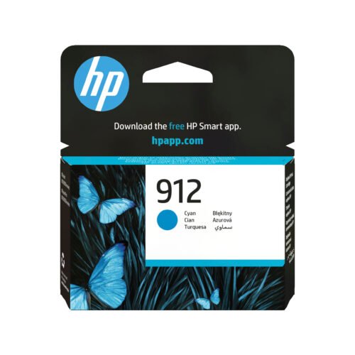 HP 912 originele cyaan inktcartridge levert heldere, consistente afdrukken en is goed voor ongeveer 315 pagina’s. Deze cartridge is ideaal