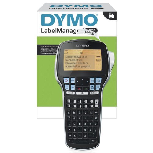 DYMO LabelManager 420P ABC UK. Printtechnologie: Thermo transfer, Maximale resolutie: 180 x 180 DPI, Printsnelheid (metrisch): 12 mm/sec. Connectiviteitstechnologie: Bedraad,