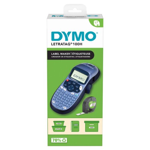 DYMO LetraTag LT-100H Labelprinter | Labelmaker met ABC-toetsenbord voor thuis en op kantoor. Maximale resolutie: 160 x 160 DPI, Printsnelheid
