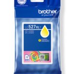 De Brother LC527XLY is een gele XL-inktcartridge op pigmentbasis met een hoge opbrengst van tot 2000 pagina’s, ideaal voor scherp