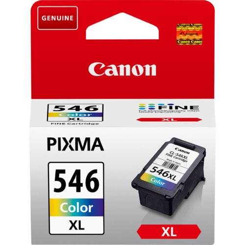 De Canon PG-546XL is een kleureninktcartridge met hoog rendement, ideaal voor scherpe afdrukken en tot 300 pagina’s printplezier. Deze Canon