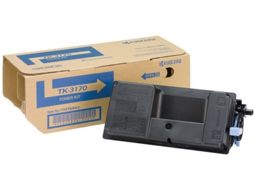 De KYOCERA TK-3170 is een zwarte toner met een hoge paginaopbrengst van 15.500 pagina’s, ideaal voor wie veel en efficiënt