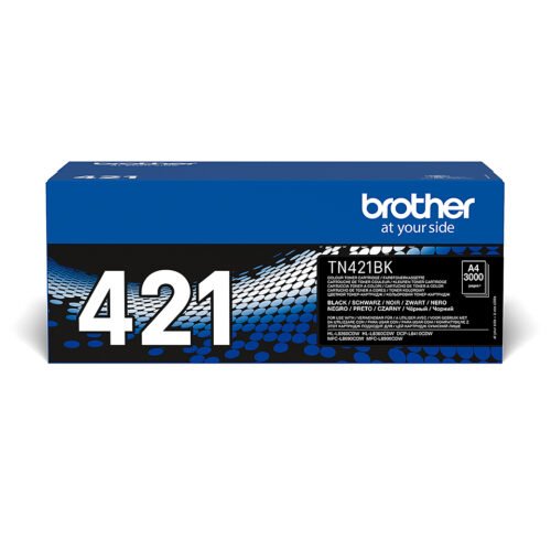 Brother TN-421BK is een zwarte tonercartridge die zorgt voor scherpe, professionele afdrukken. Deze cartridge is geschikt voor diverse Brother laserprinters