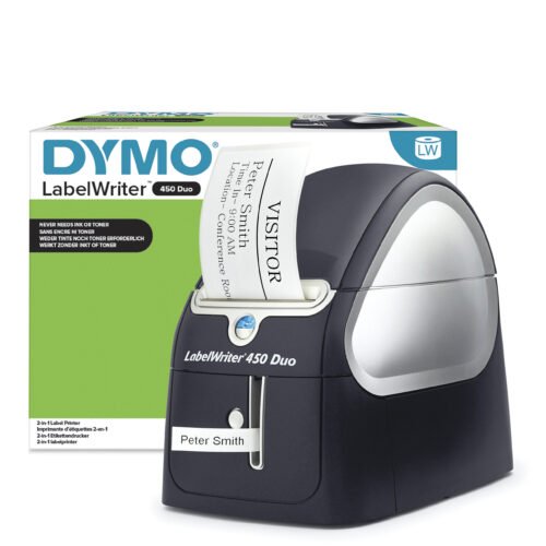 DYMO LabelWriter 450 Duo-labelmaker | Directe thermische labelprinter | Snel afdrukken van labels, barcodes en meer | Drukt zowel op