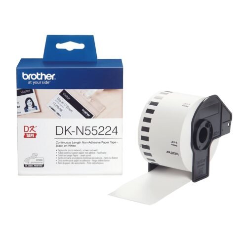 Brother DK-N55224 is een praktische DK-tape van 30,48 meter lang en 64 mm breed, ideaal voor diverse Brother labelprinters. Dankzij