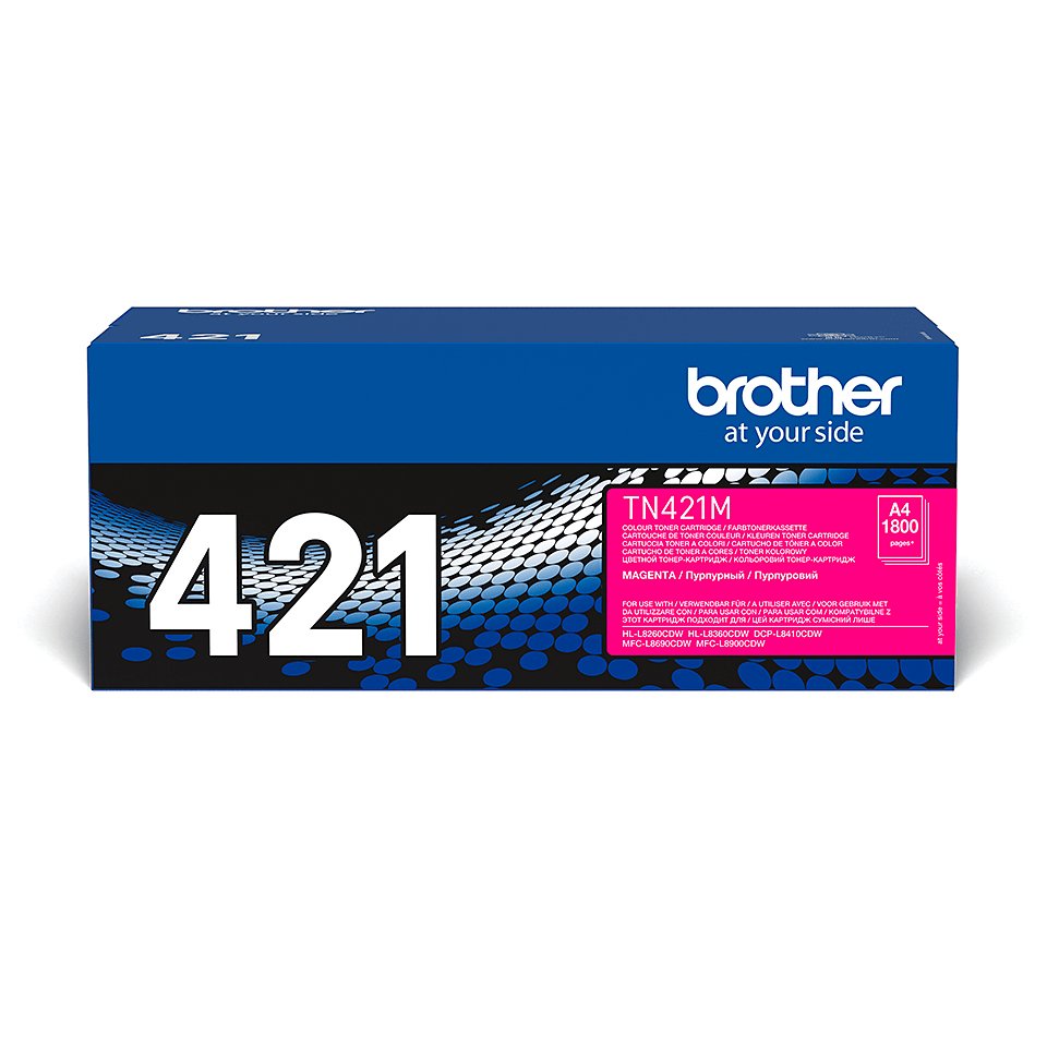 Brother TN-421M tonercartridge origineel magenta, 1 stuk(s) De Brother TN-421M is een magenta toner die zorgt voor heldere, professionele afdrukken en geschikt is voor diverse Brother laserprinters