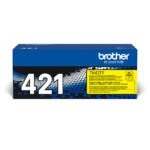 De Brother TN-421Y geeltoner levert tot 1800 pagina’s en is ideaal voor scherpe, levendige kleurafdrukken. Deze toner is geschikt voor