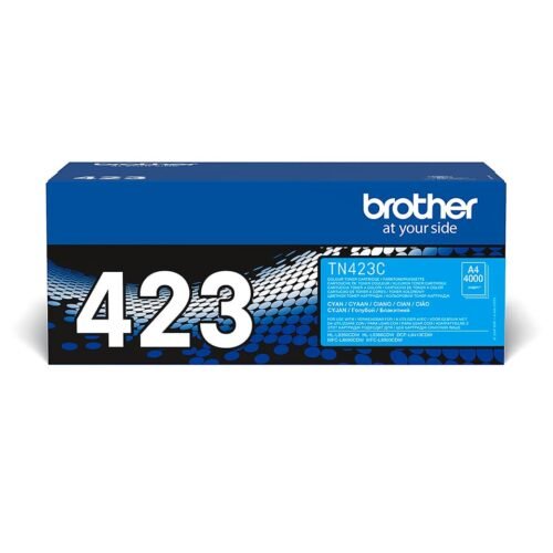 De Brother TN-423C cyaan tonercartridge levert tot 4000 pagina’s en zorgt voor heldere, consistente kleurresultaten. Deze Brother TN-423C is geschikt