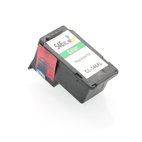De Canon PG-546XL is een alternatief kleurencartridge met pigmentinkt en XL-rendement, goed voor tot 300 pagina’s in cyaan, magenta en