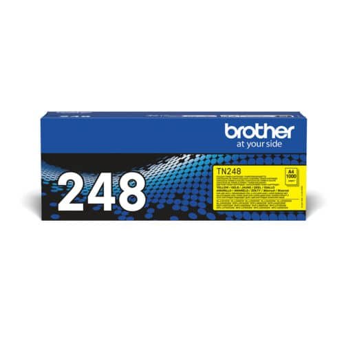 De Brother TN-248Y zorgt voor heldere, betrouwbare gele afdrukken en is ideaal voor documenten, grafieken en marketingmateriaal. Met een opbrengst