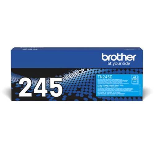 De Brother TN-245C is een cyaan kleurentoner met een opbrengst tot 2200 pagina’s, ideaal voor scherpe en betrouwbare afdrukken. Deze